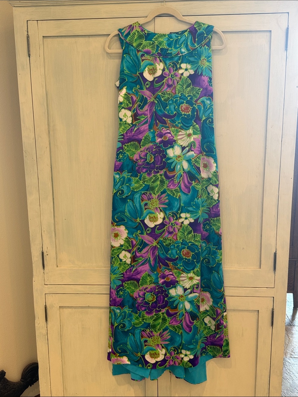 Exquisite vintage Maxi Dress Hawaiian Casuals by Stan Hicks Honolulu 1960’s-70’s